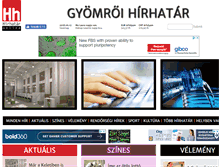 Tablet Screenshot of gyomroi-hirhatar.hu